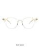 Tukyubeu Row 2Dot Square Eyewear(Clear)