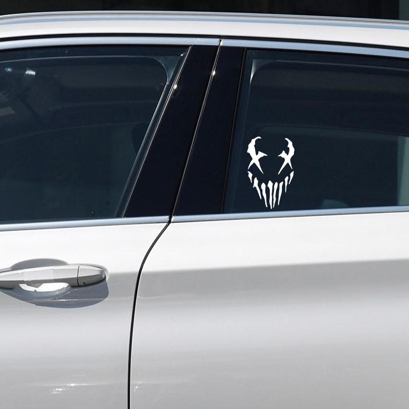 G013 8.5X13CM Motorcycle Decals Reflective Car Sticker Devil Pattern Stickers