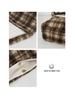 2025 Autumn/Winter Plaid Plush Shoulder Bag: Retro Large Capacity Women's Tote