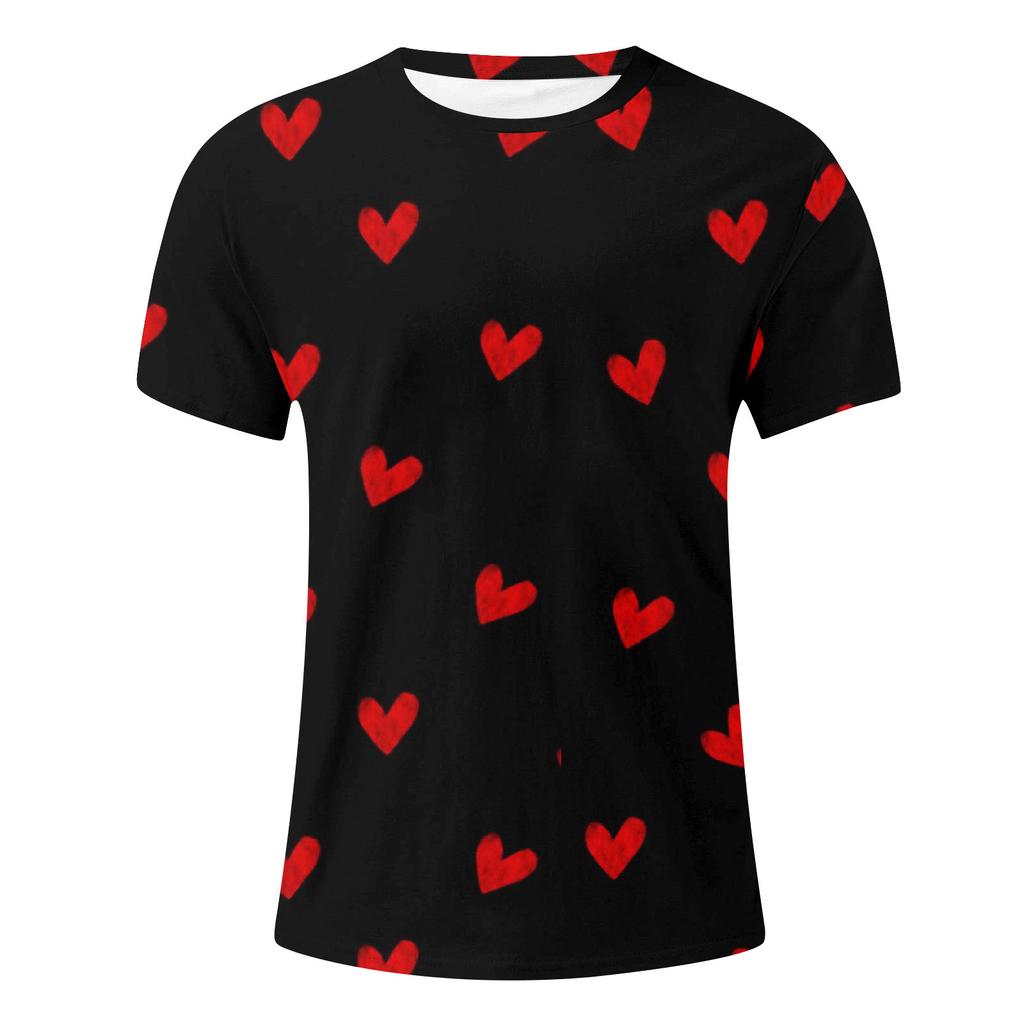 Men's T-shirt, Loose Casual Short Sleeved Top, Men's Short Sleeved Top