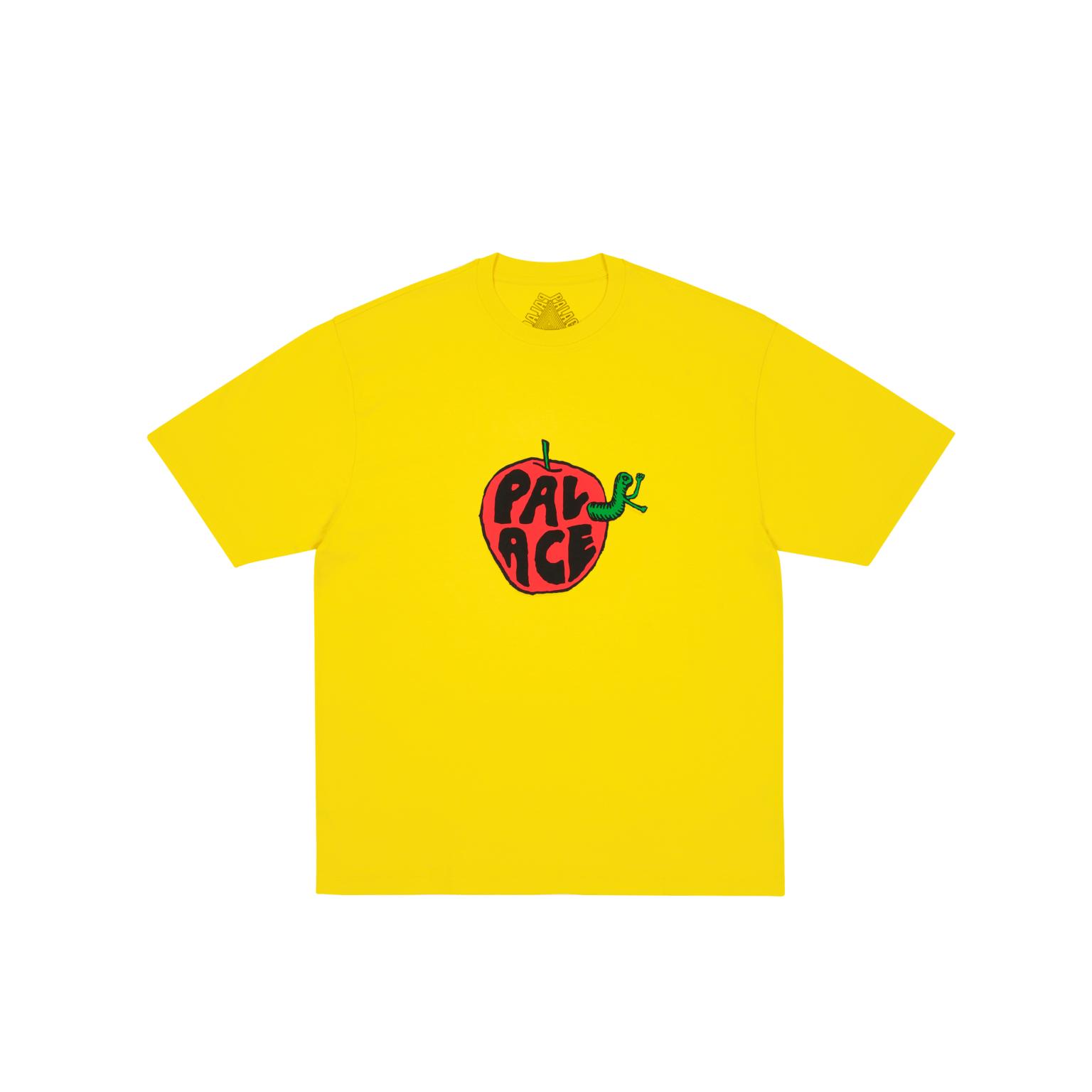 

Palace Футболка Bad Apple Большая Желтая Унисекс Топы P28TS217 M