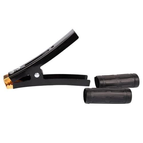 HUIQIAODS Battery Clips, Alligator Clips for Car Batteries, Insulated, High Current, Copper Plated, Pack of 2 (500A)