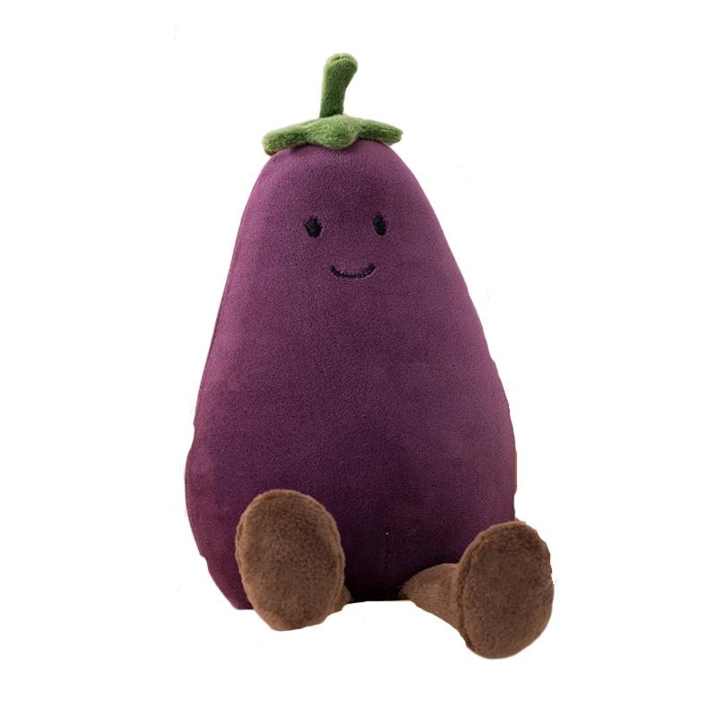 Adorable Fruit Party Plushies For Kids- Banana, Eggplant, Peach, And Pear Options!