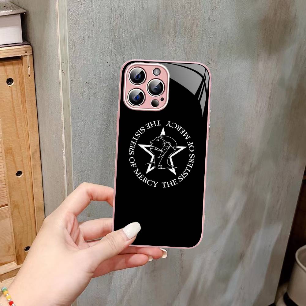 The Sisters Of Mercy Band Tempered Glass For Iphone 14 13 12 11 Pro Mini XS MAX 14Plus X XS XR Cover