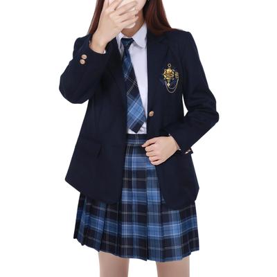 Moerstar Cosplay Uniform Blazer for High School and Sailor Perfect for Entrance School and Cultural Festivals Size Girls, 6-Piece Set, Skirt, Shirt,