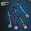 Metall-Bärenglocken für den Außenbereich mit Paracord-Lanyard und Metallhaken zum Wandern, Camping, Tiere verscheuchen