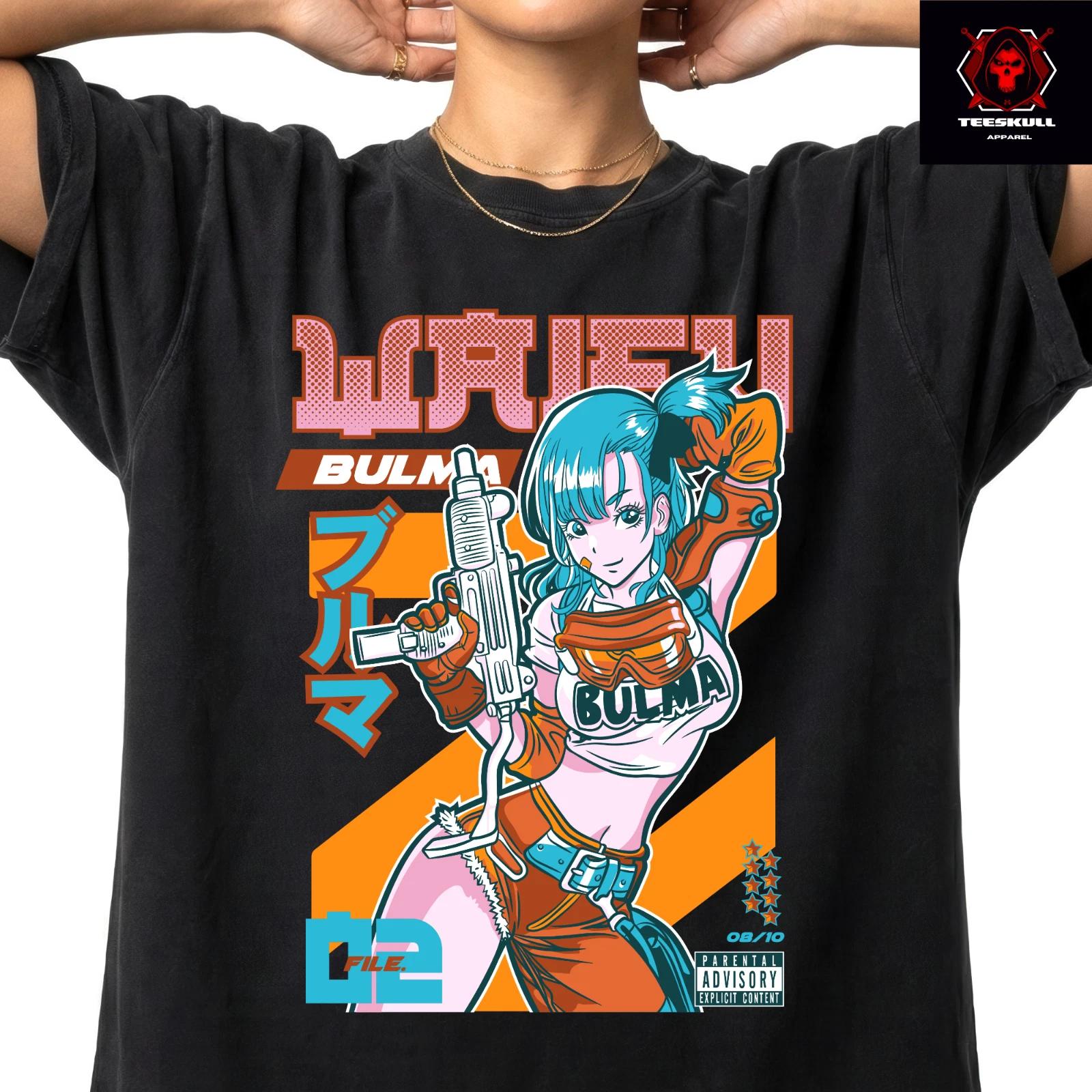 Bulma Dragon Ball Z Anime Waifu Character Unisex Premium Cotton T-Shirt XL