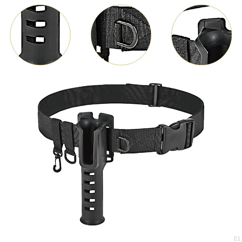 Uchwyt na wędkę Regulowany pas biodrowy Nylonowe akcesoria Profesjonalny dla