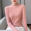 Women's Autumn and Winter Cashmere Knitted Base Shirt Slim and Age-reducing Versatile Pullover Long-sleeved Top