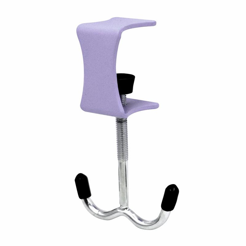 1PCS Multifunctional Double Hook School Bag Hook Desktop Detachable Mobile Bag Hanging Device Desk Side Bag Hook Punch-free Strong Bag Hook