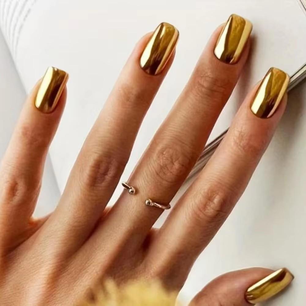 French Tip Press On Nails Long Coffin False Nails Press On Acrylic Glue On Nails Full Cover False Nails Wearable Fake Nails Set