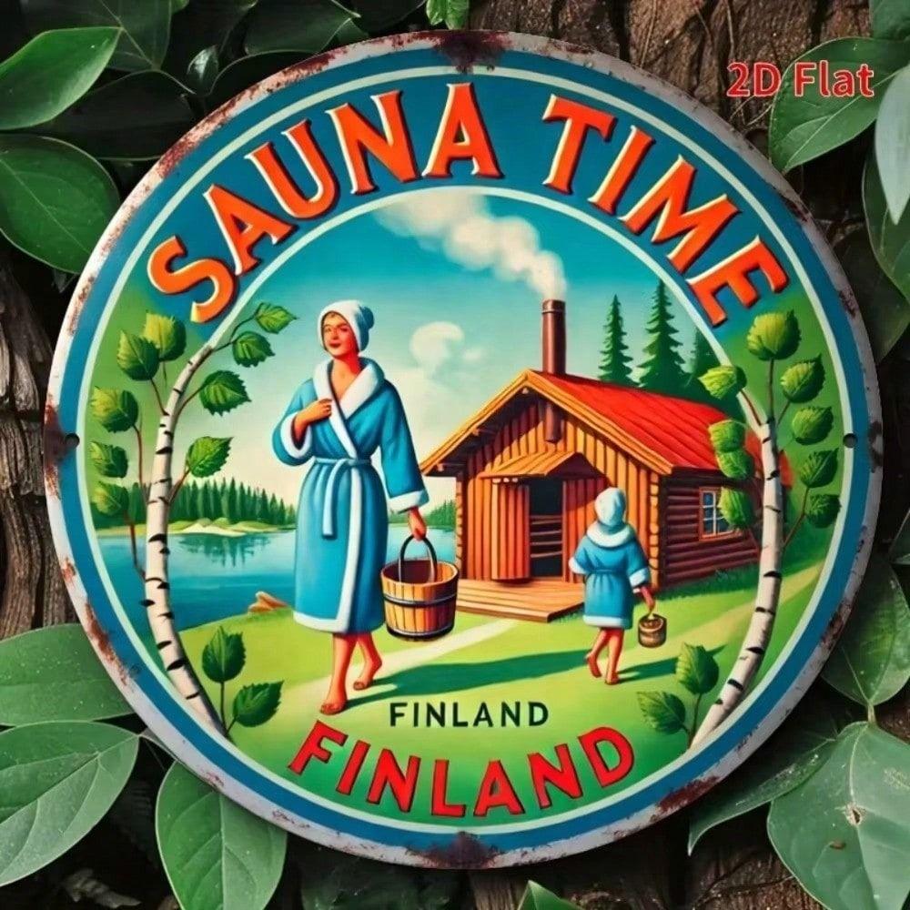 20x20cm Metal Tin Sign Wall Art Decorative Vintage Painting