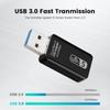 1200Mbps 5Ghz USB Wifi Adapter USB 3.0 Wi-fi Network Receiver Wi Fi Antenna Dual Band 2.4G&5G Wifi Dongle Ethernet Module For PC Laptop