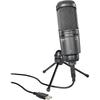 Audio-Technica USB Condenser Microphone for PC Streaming Voice Chat Content Creators Gamers Windows MAC
