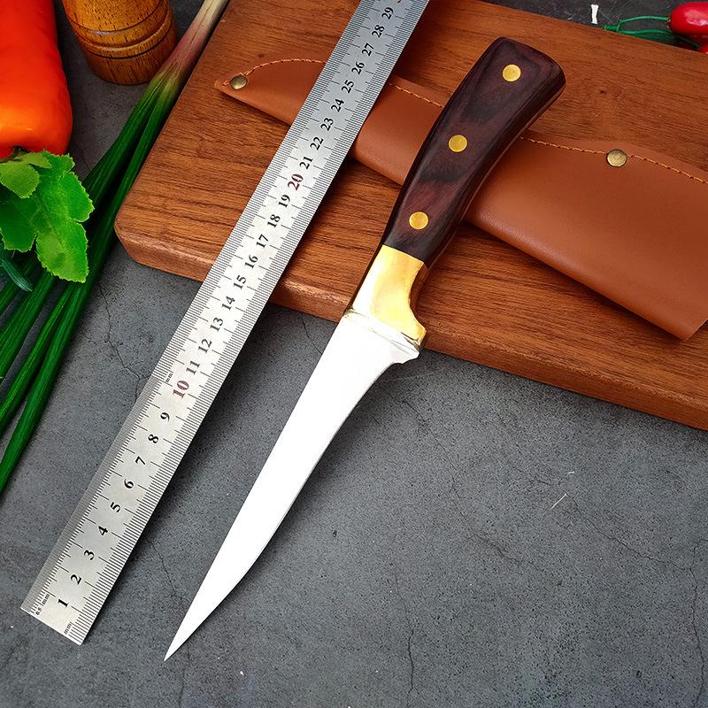 Stainless Steel Kitchen Utility Knife Fish Sculpture Knives Boning Knife Cleaver Fruit Cutter