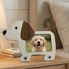 1/2 Stück Cartoon Katze Holz Fotorahmen Hund Form Bildhalter Dekoration für Zuhause Büro Schreibtisch Tierliebhaber Geschenk