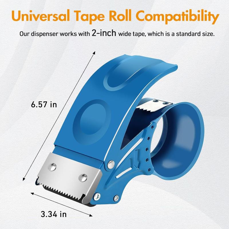 Full Metal Cutter Tape Dispenser Handheld Packing Sealing Machine For Clear Packaging Tape Wholesale Shipping Use