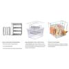 T02C!Stainless Steel Rack For Most 11L Sous Vide Cooker Containers Detachable Dividers Separator For Immersion Circulators