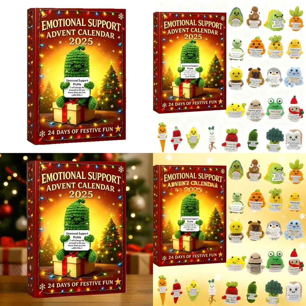 Emotionele Steun Adventskalender Met Cartoonfiguur Blind Box Voor Vakantiecadeau En Interactief Spel