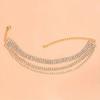 Yousheng Women Beach Anklet, Sparkling Three-Layer Rhinestone Anklet, Adjustable Fit Sandal Anklet for Summer