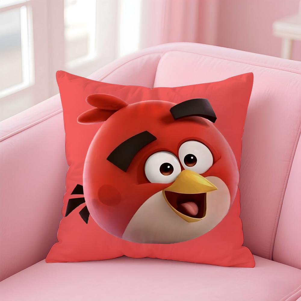 Game A-Angry BirdsS Cushion Cover Comfortable Reversible Pillow Cover Ideal for Car Sofa Bedroom & Beyond
