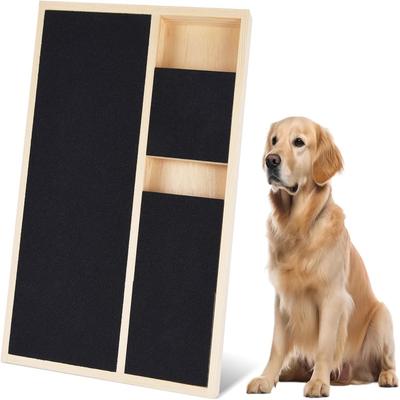 Wooden Dog Nail Scratch Board Pull-Out Dog Nail Trimming Pad Dog Nail File Board Indoor Training