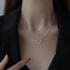 Simple Heart Necklace Ladies Simple Heart Pendant Fashion Thin Chain Necklace Korean Ladies Pendant Jewelry Gifts 2024 New