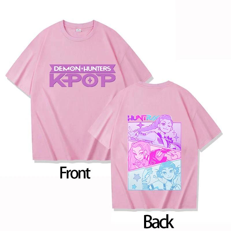Hot Sale Boys Girls T-shirt Movie KPOP Demon Hunter RUMI O-Neck Women Men Short Sleeve Comfortable Soft Loose Casual Oversized Summer New Tee