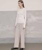 Ssikeoseun Long Sleeve Fine Knit Top_White