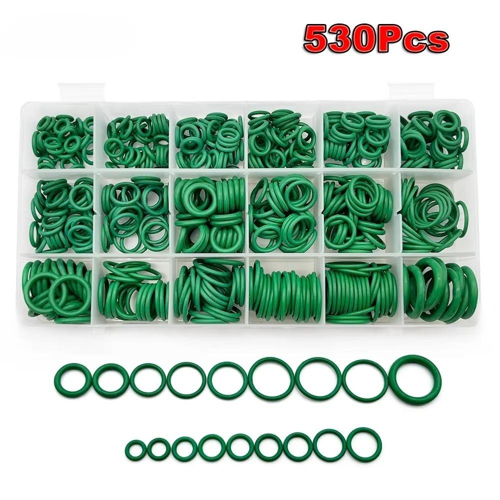 530pcs/set 18 Size Seal Rubber O-Rings Assortment Set O-Type Sealing Rubber Ring Plumbing Repair