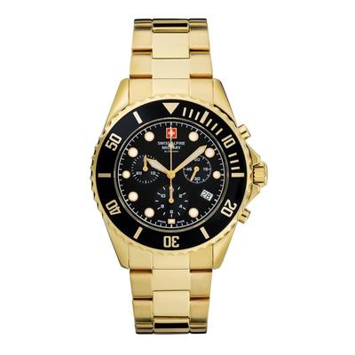 Master Diver Chronograph Edelstahl Schwarzes Zifferblatt Quarz 7053.9117 100M Herrenuhr