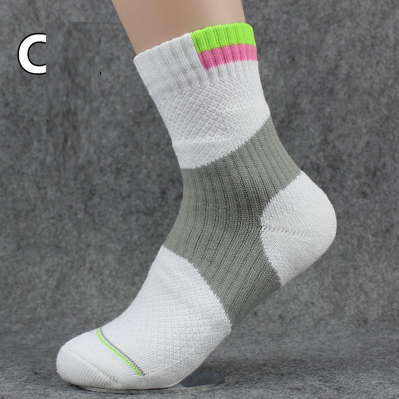 

Жіночі спортивні шкарпетки для вулиці, з амортизацією, для баскетболу, фітнесу, бігу, велоспорту, перегонів, бадмінтону, дитячі спортивні шкарпетки US 5-9 EU 33-39 зелений