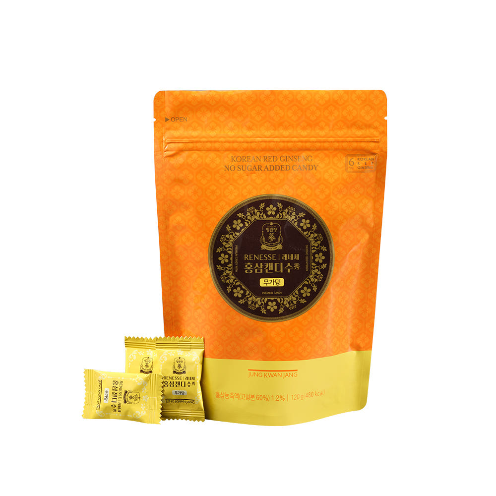 [Sugar-Free] CheongKwanJang Renesse Korean Red Ginseng Candy Soo (120g) - Premium Authentic Healthy Snack