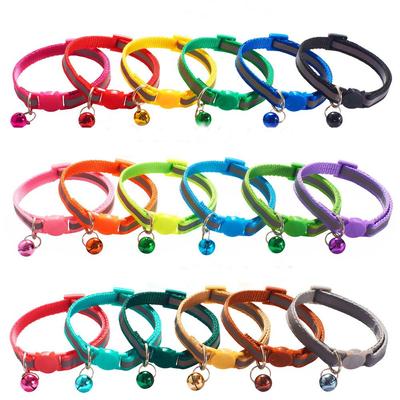 Neck Strap Adjustable With Bell Kitten Safety Quick Release Reflective Cat Collar