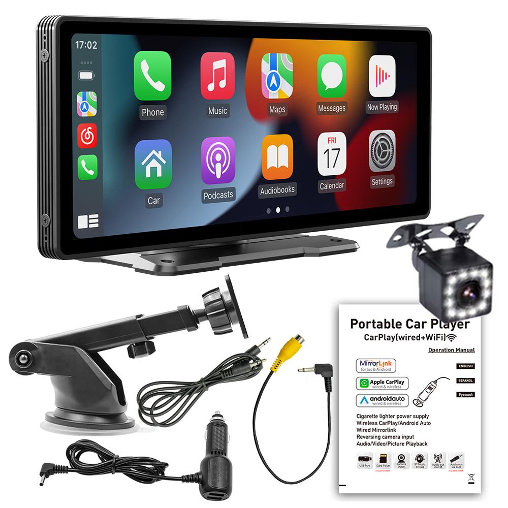 Car Radio Wireless Carplay & Android Auto 10.26inch Touch Screen Multimedia Bluetooth USB TF FM Radio Autoradio MP5 Player