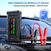 TJ18 5000A Portable Jump Starter, 12V with 4' Display, Multi-Protection Cables & LED Light