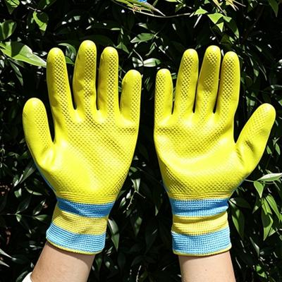 Yard Work Gloves Full-Finger Garden Pair Pack with Knit Wrist Cuff Single Size for Pruning, Weeding, Cleanup Tasks