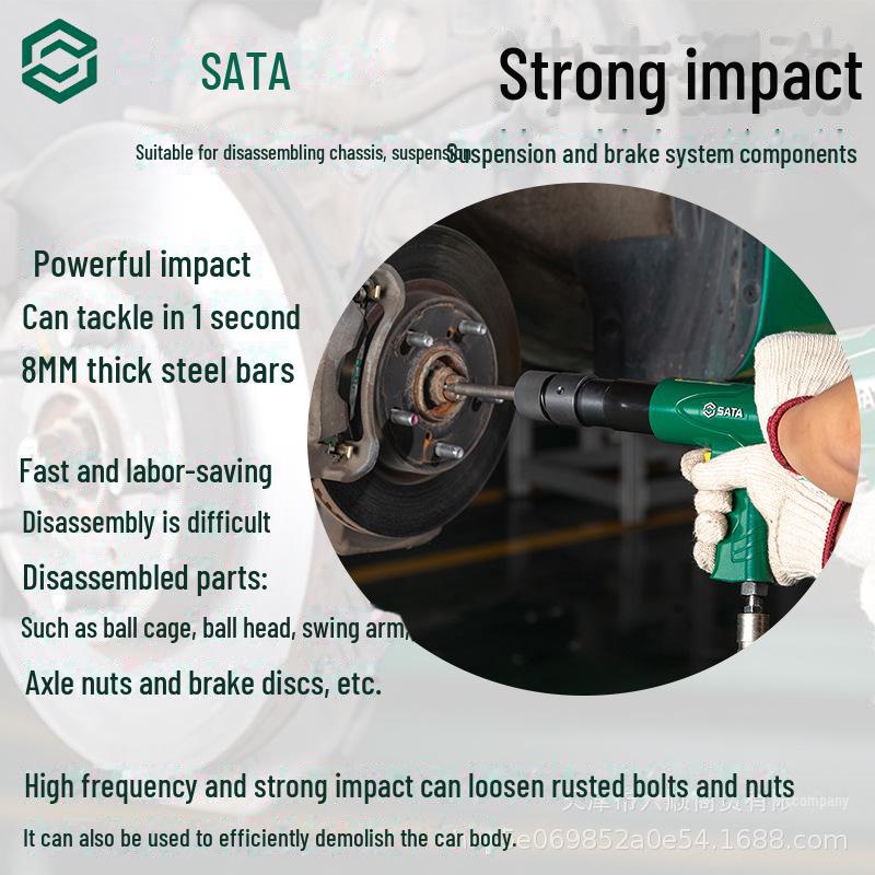 Shida 01511K Pneumatic Air Hammer & Shovel Blade 02571 – Compact Percussion Tool