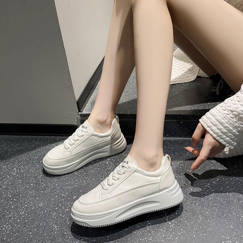 High value, ultra-light low heel, middle heel, student version, strap, outer wear board women's shoes, sports little white shoes, soft sole