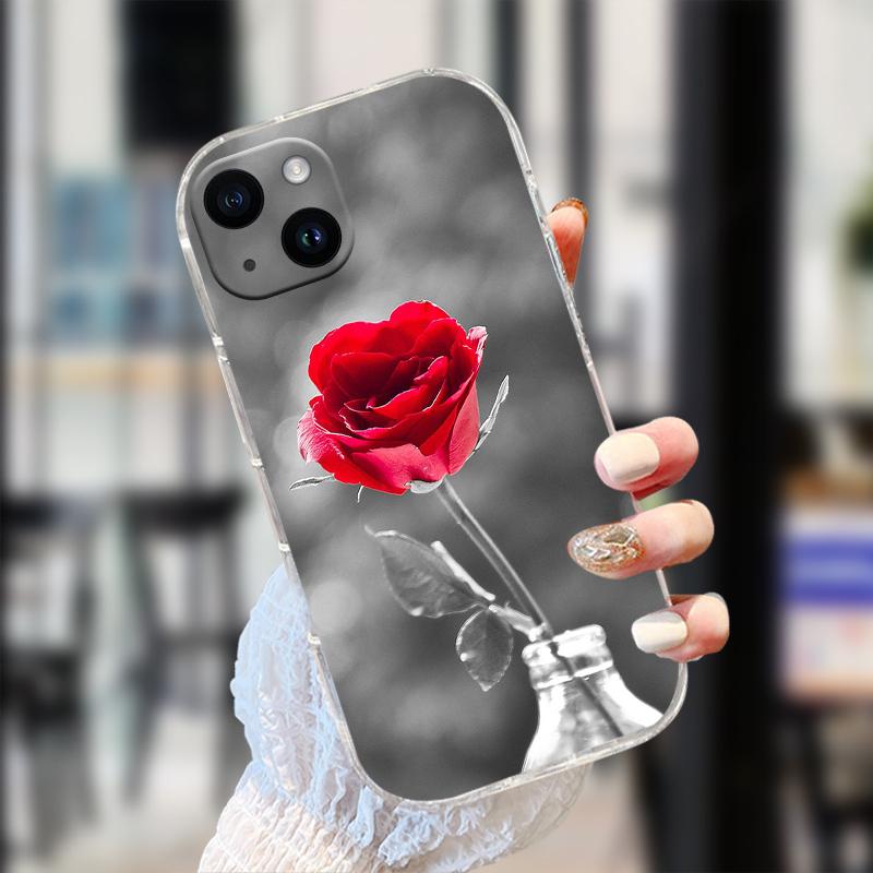 Clear Case For iPhone 13 Mini 13 Pro Soft TPU Phone Back Cover For iPhone 14 Pro Max Coque 14 Plus Transparent Protective Fundas