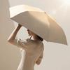 Ultra-Light Pocket Sunscreen Umbrella UV Protection Mini Dual-Use Umbrella Waterproof Solid Color Folding Umbrella All Weather