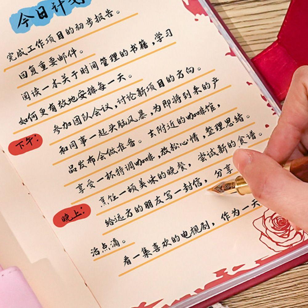 Magnetic Button Exquisite Diary Notebook Color Pages Romantic Diary Planner  School