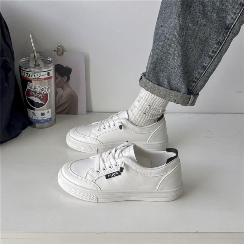 Fashion Women Shoes 2024 New Hot Sale Flat White Sneakers Casual Shoes Four Seasons Popular Fashion Casual Sneakers Zapatos De Mujer