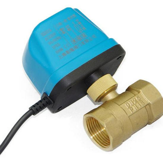 AMECO Miniatur Elektrisches Zweiwege-Kugelventil für Klimaanlagen - Erhältlich in 4 und 6 Punkten, DN15 DN20