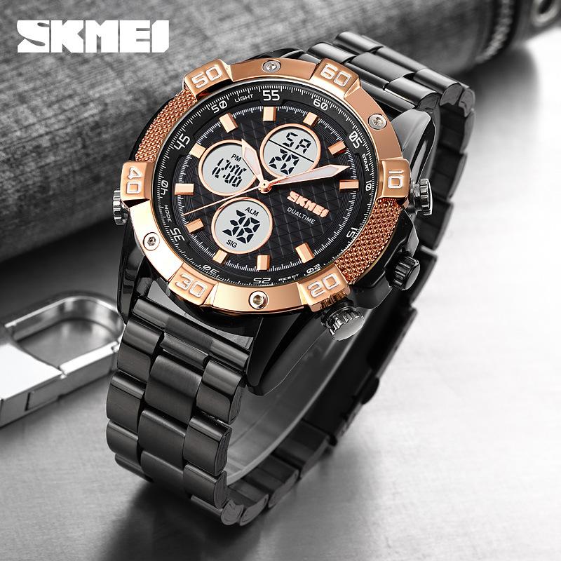 Men's Watch Multifunctional Sports Double Display Electronic Watch Fashion Men's Electronic Watch