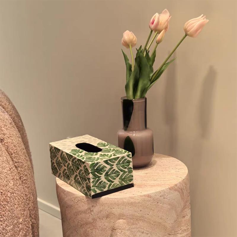 Nordic Tissue Boxes Natural Shell Napkin Holder Luxury Tissue Case Living Room Storage Box Table Decoration Home Accessories
