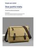Korean Canvas Messenger Bag: Trendy Large Capacity Shoulder Bag for Men, Students, and Camera Gear
