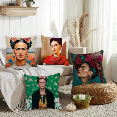 Husa de Pernă Cartoon F-Frida ART K-kahlo Potrivită Pentru Dormitoare Sufragerii Mașini Decorațiuni Interioare