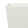 White Plant Pot 50 x 50 x 50 cm Steel