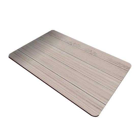 Tapete de Chão com Textura de Madeira Tapete de Banho Absorvente de Terra de Diatomáceas Tapete de Banheiro Moderno de Secagem Rápida Antiderrapante para Chuveiro Cozinha Entrada